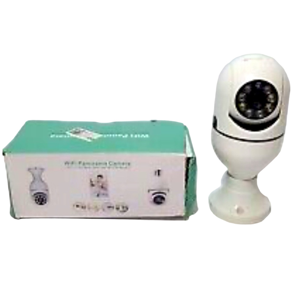 Panorama Screw in Light Bulb Security Camera Outdoor WiFi 1080P Smart NEW